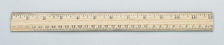 School Ruler Wood 12 In Single