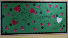 "Lovely Ladybugs 'Spotted' in Kindergarten!" Valentine's Day Board