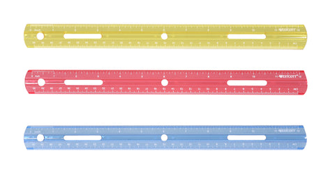 Plastic Ruler 12In