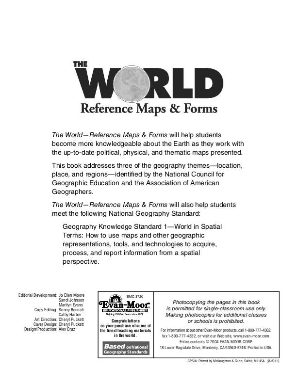 The World Reference & Map Forms