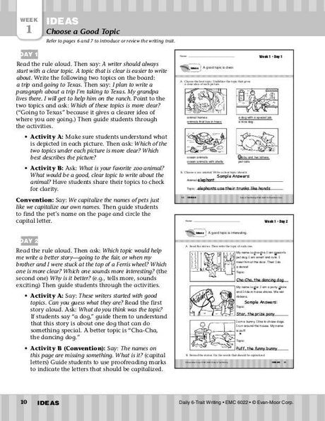 Daily 6-Trait Writing, Grade 2
