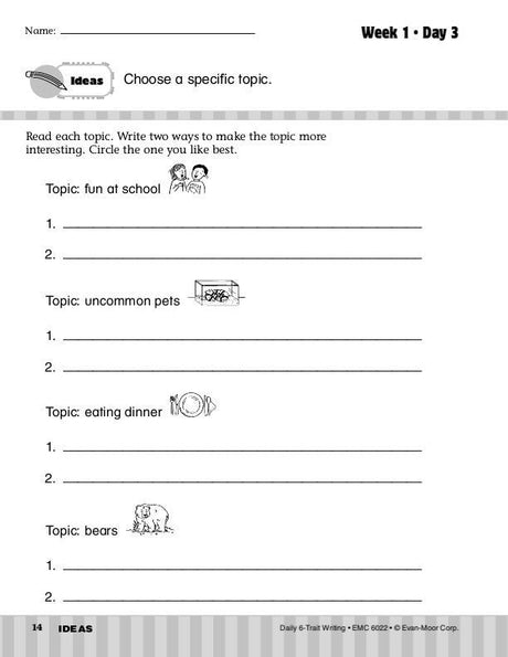Daily 6-Trait Writing, Grade 2
