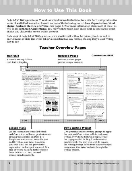 Daily 6-Trait Writing, Grade 3