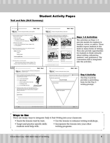 Daily 6-Trait Writing, Grade 3