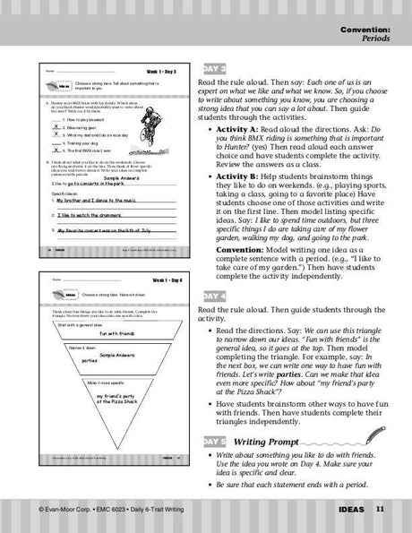 Daily 6-Trait Writing, Grade 3