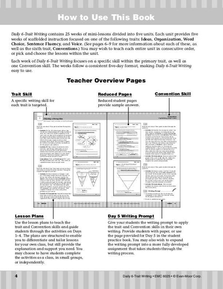 Daily 6-Trait Writing, Grade 5