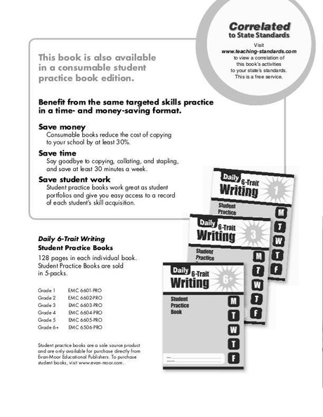 Daily 6-Trait Writing, Grade 6