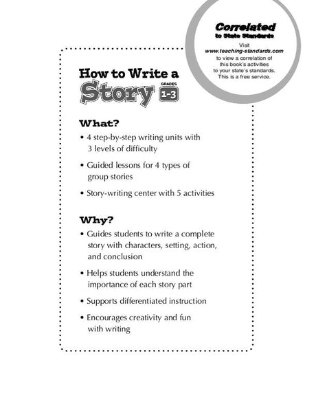 How to Write a Story, Grades 1-3