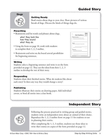 How to Write a Story, Grades 1-3