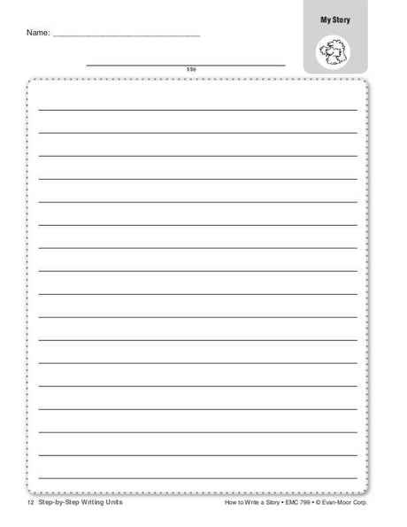 How to Write a Story, Grades 1-3