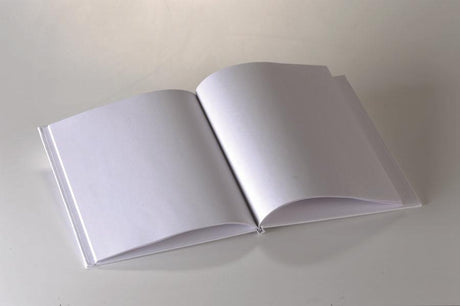 White Hardcover Blank Book, 6" x 8"