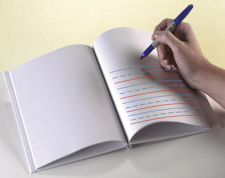 White Hardcover Primary Lined Blank Book, 6" x 8"