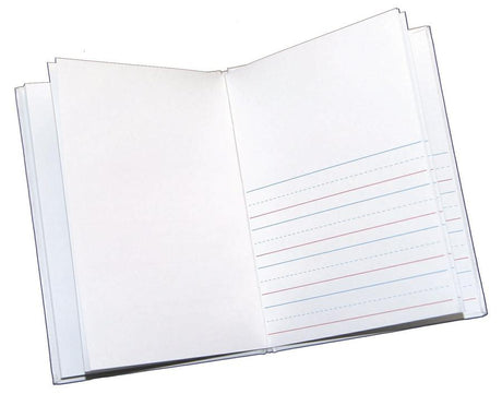 White Hardcover Primary Lined Blank Book, 6" x 8"