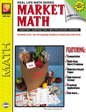 Remedia Publications Real Life Math Series: Market Math Activity Book