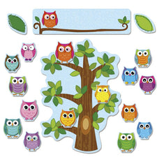 Colorful Owls Behavior Bulletin Board Set