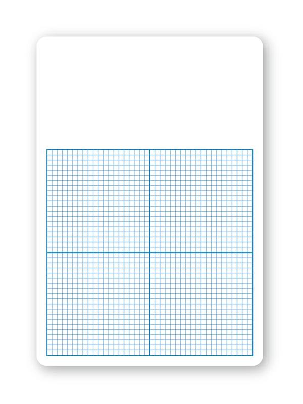 Flipside Single 1/4in Graph Dry Erase Board