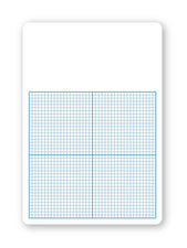 Single 1/4 Inch Graph Dry Erase Board, 11 x 16