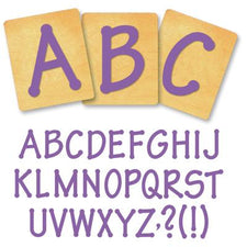 Ellison® SureCut Die Set - Lollipop Alphabet, Capital Letters, 4 Inch