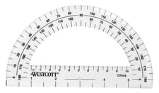 Protractor 6In 180 Degree Clear