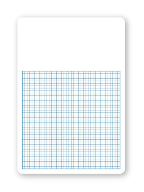 Flipside Dry Erase 1/4" Graph Boards Class Pack, 12 Pk