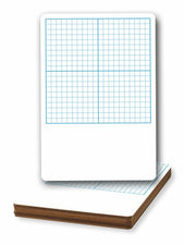 Flipside 1/2 Inch Graph Dry Erase Boards, 12 Pack, 11 x 16