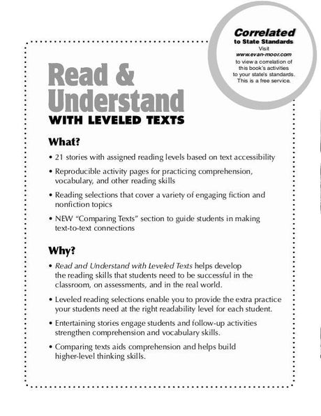 Read & Understand with Leveled Texts, Grade 2
