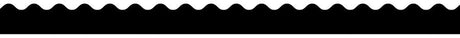 Black Scalloped Bulletin Board Border