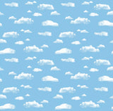 Corobuff® Corrugated Clouds Background Paper Roll, 48" x 12 ½'
