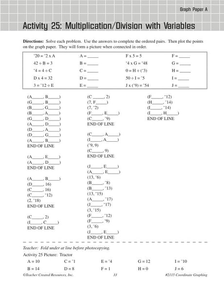 Coordinate Graphing Activity Book