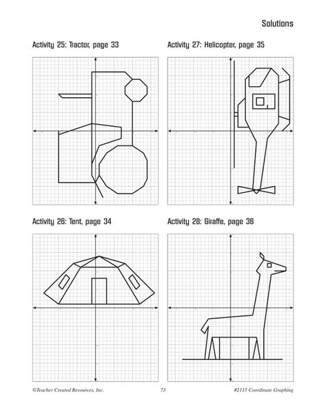 Coordinate Graphing Activity Book