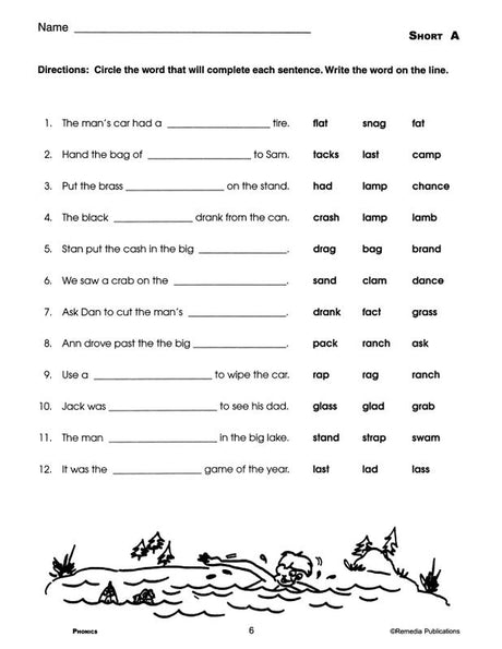 Remedia Publications Phonics For Older Students Activity Book