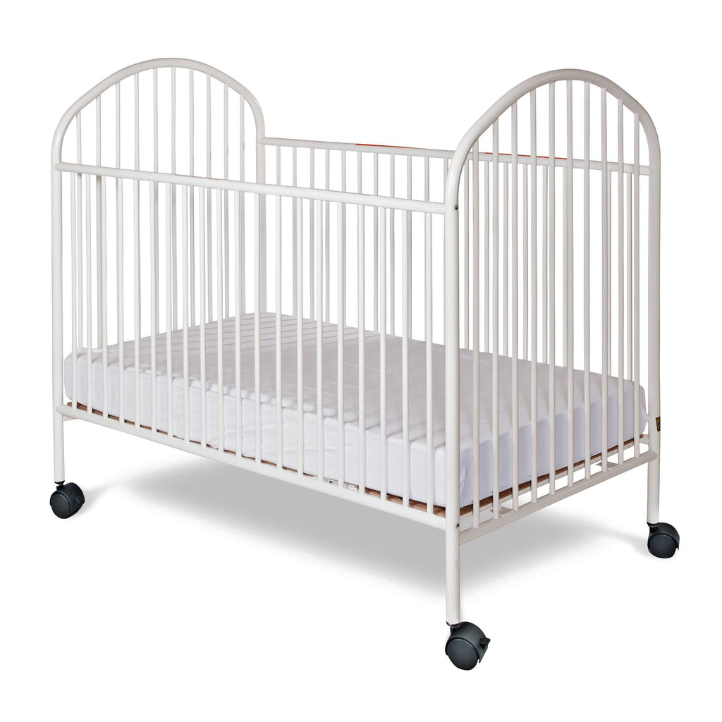 Classico™ Full-Size Steel Non-Folding Crib, Slatted, 2" Casters