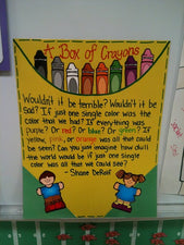A Box of Crayons - Back-To-School Diversity Bulletin Board