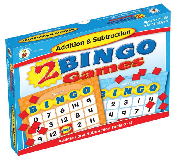 Addition & Subtraction Bingo