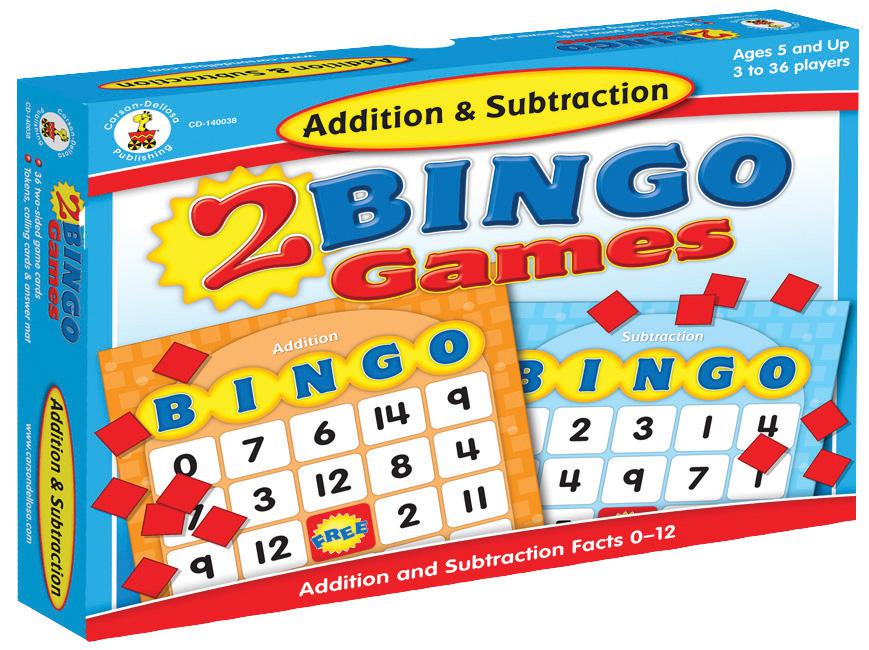 Addition & Subtraction Bingo