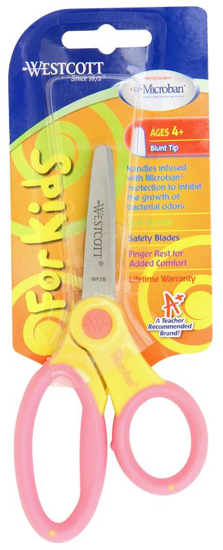Westcott 5" Scissors with Anti-Microbial Protection - Blunt