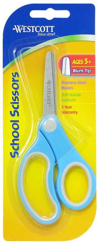 Westcott 5" Soft Handle Scissors, Blunt
