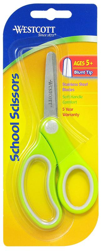 Westcott 5" Soft Handle Scissors, Blunt