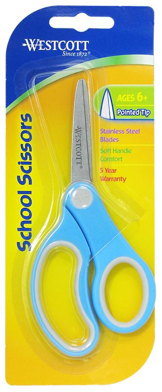 Westcott 5" Soft Handle Scissors, Pointed
