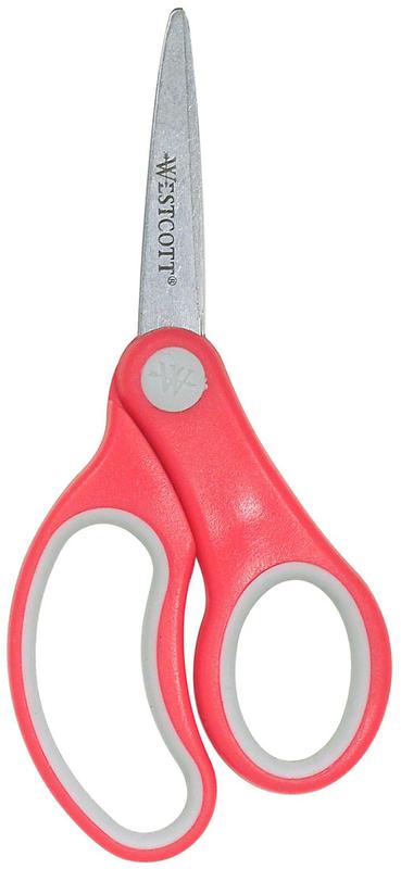 Westcott 5" Soft Handle Scissors, Pointed