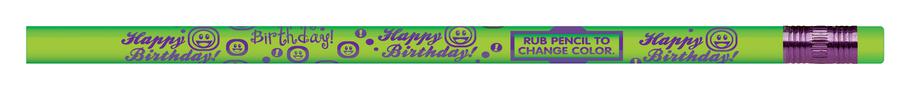 Thermo Happy Birthday Assorted Pencils 12 Per Box