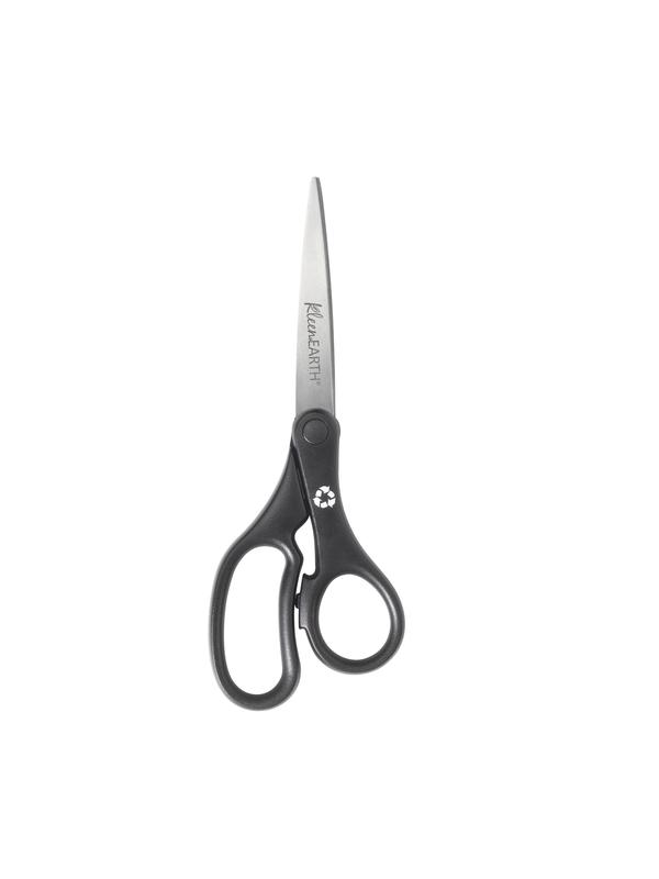 Tru Red TR55025 Non-Stick Titanium-Coated Scissors, 8\" Long, 3.86\" Cut Length, Gun-Metal Gray Blades, Gray/Black Straight Handle