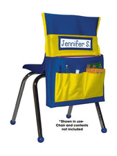 Chairback Buddy™ Pocket Chart, Blue/Yellow