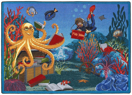Fish Tales© Classroom Rug, 7'8" x 10'9" Rectangle