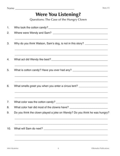 Remedia Publications Mini Mysteries Reading Activity Book