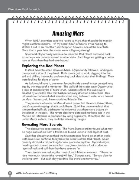 Comprehensive And Critical Thinking Gr 5