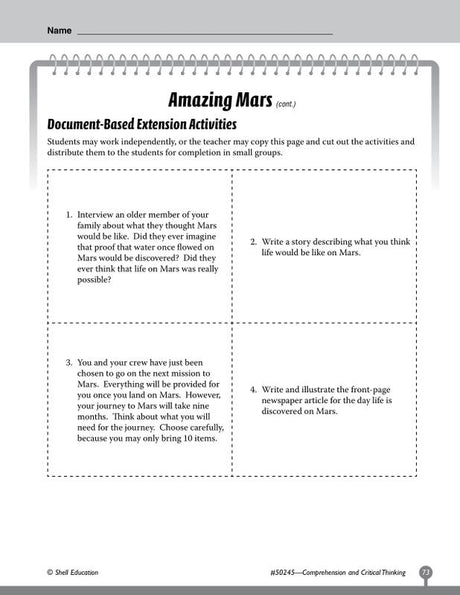 Comprehensive And Critical Thinking Gr 5