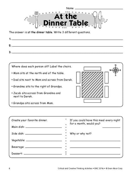Critical and Creative Thinking Activities, Grade 6+