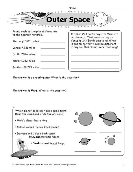 Critical and Creative Thinking Activities, Grade 6+