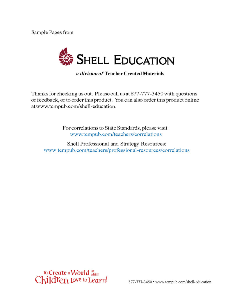Shell Education 180 Days of Problem Solving for Second Grade